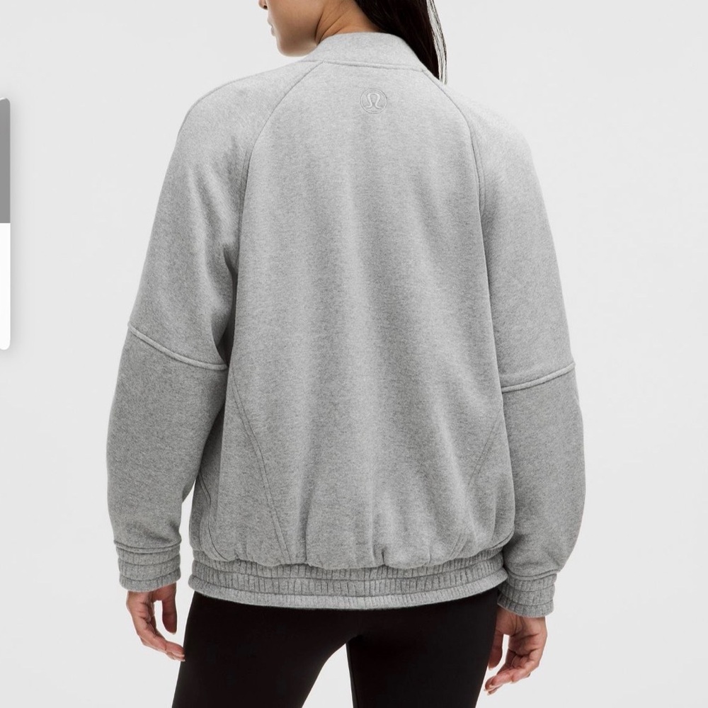 NWOT Lululemon Scuba Oversized Varsity Plush Jacket~size M/L - Picture 2 of 9